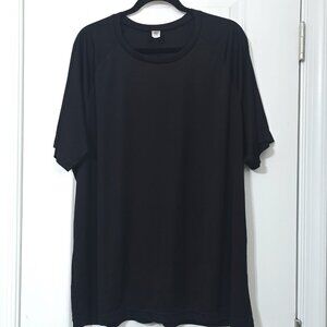 Nwot ALO - XL Men's Performance Short Sleeve Crewneck Athletic Raglan Tee Black